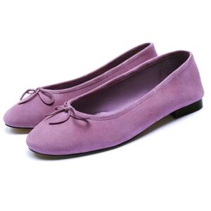 Leather ballet flats